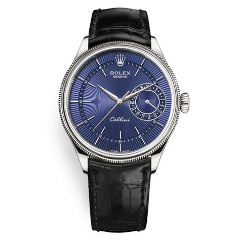 rolex cellini blue dial|rolex cellini date blue review.